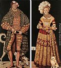 Portraits of Henry the Pious, Duke of Saxony and his wife Katharina von Mecklenburg by Lucas Cranach the Elder